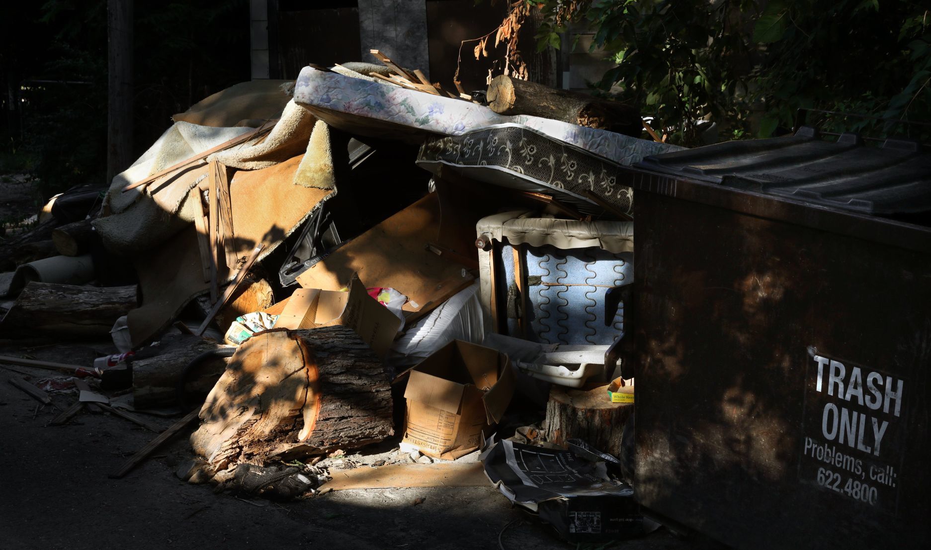 Illegal dumping in St. Louis, on St. Louis